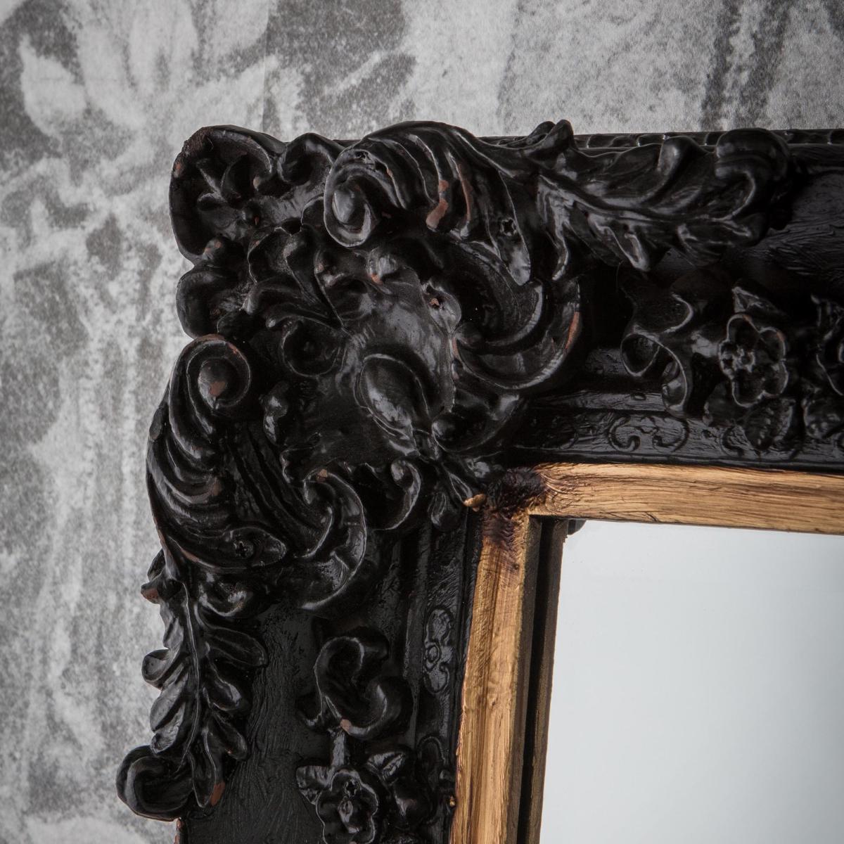 Patton Mirror Antique Black 80 x 109cm Black – image 2