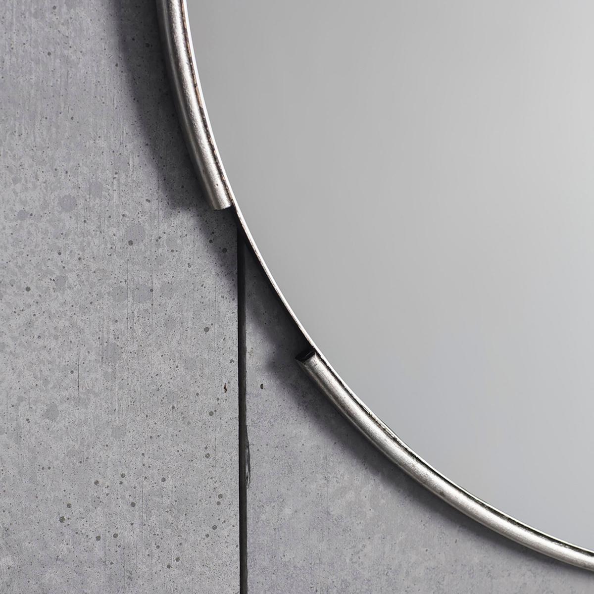 Mora Round Mirror 80cm Silver Silver – image 2