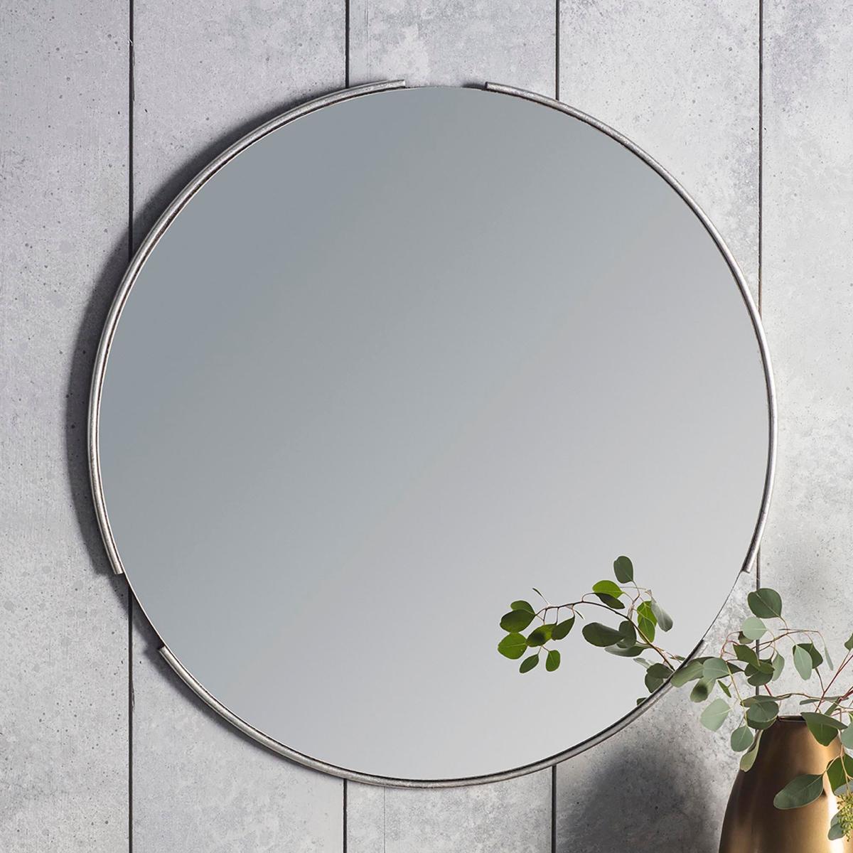 Mora Round Mirror 80cm Silver Silver – image 1