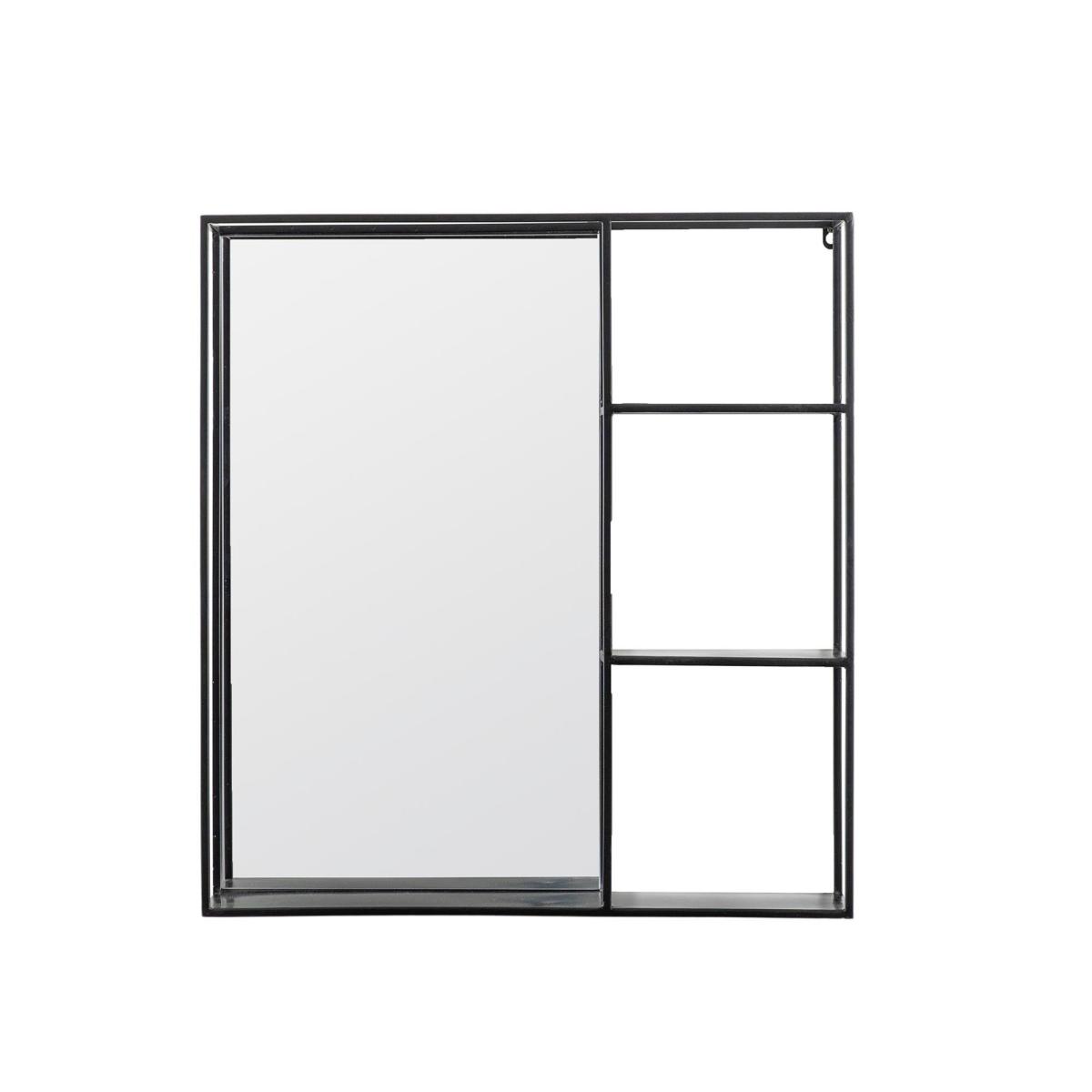 Neola Mirror Shelf 60 x 65cm Black – image 3