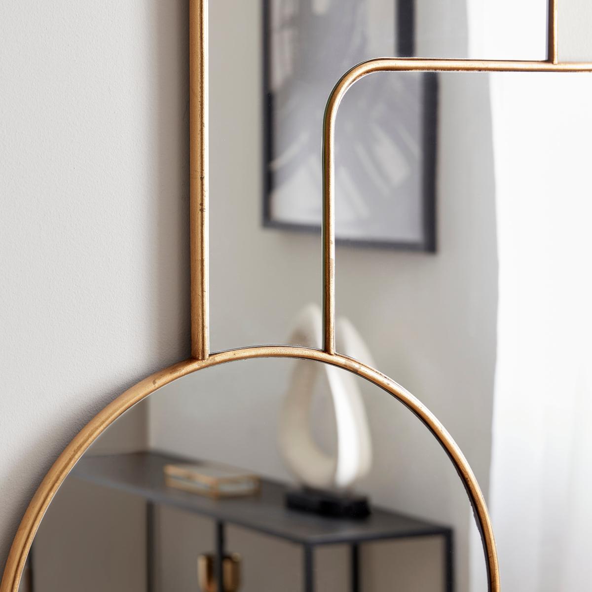 Curves Multi Shape Wall Mirror Gold Effect – image 2