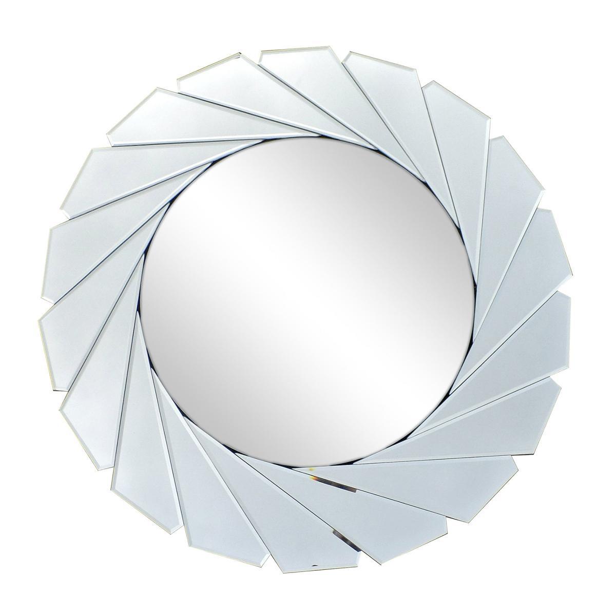 Clear Edge Wall Mirror 80cm Silver Effect – image 2