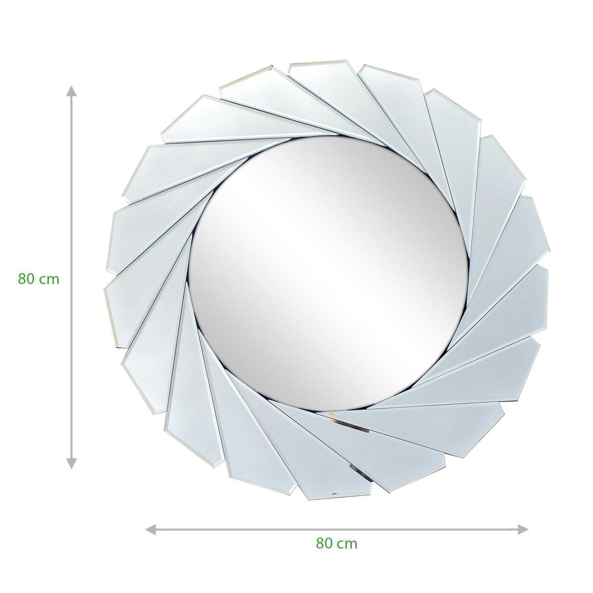 Clear Edge Wall Mirror 80cm Silver Effect – image 3