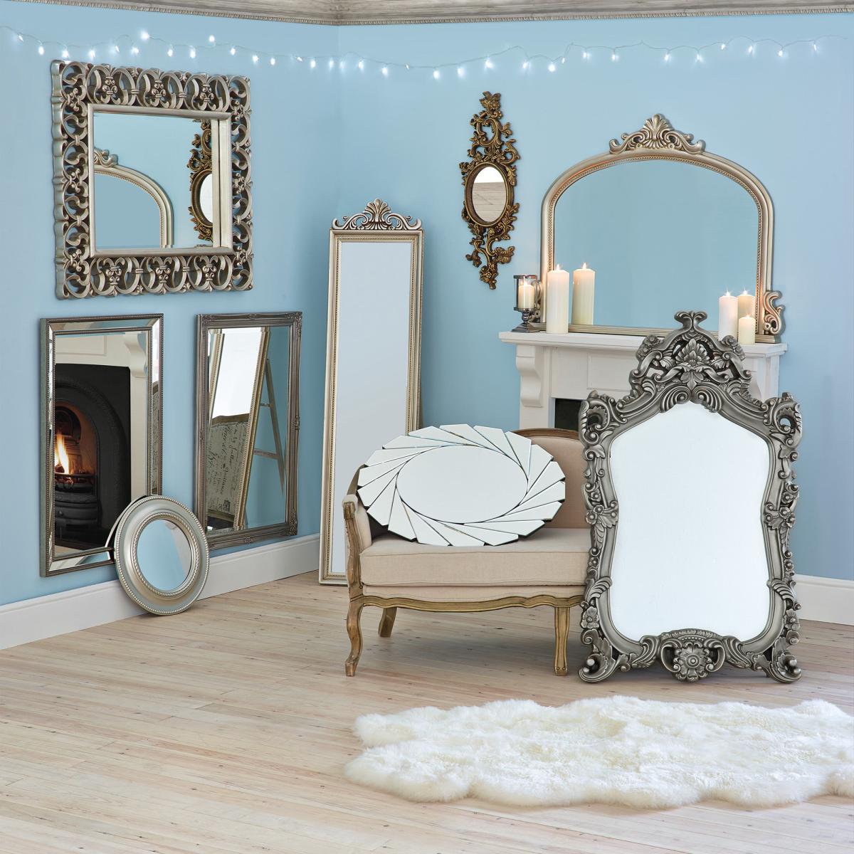 Clear Edge Wall Mirror 80cm Silver Effect – image 5
