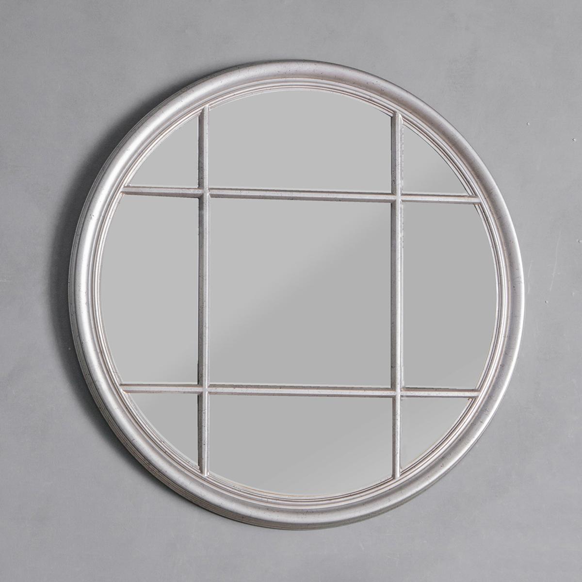 Ezio Round Wall Mirror Silver – image 1