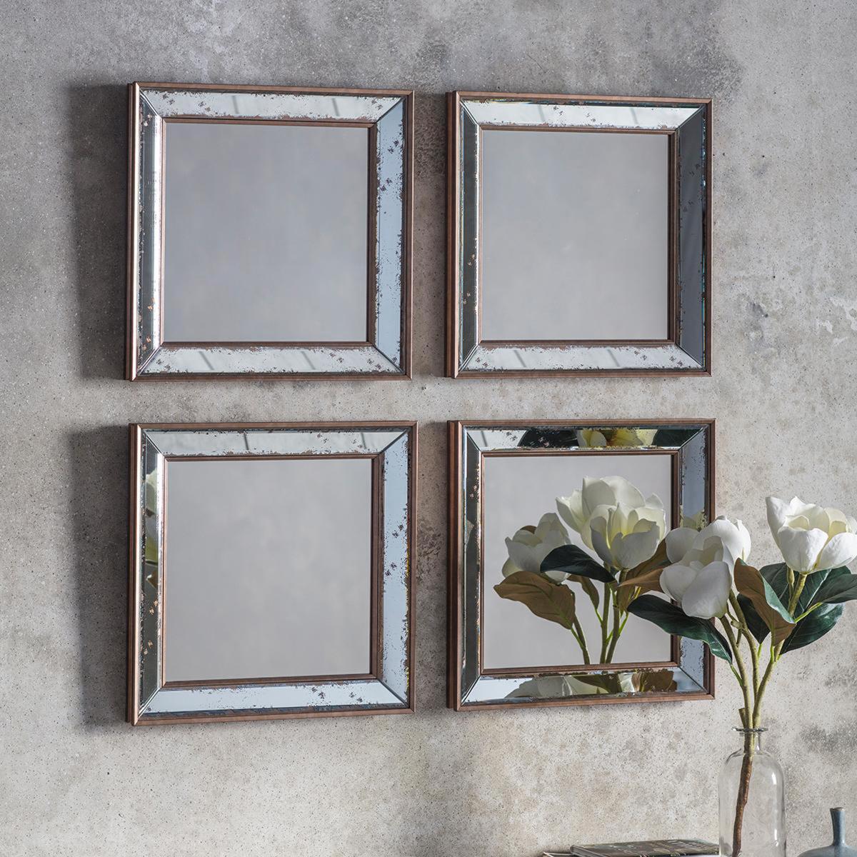 Bambra Antique Gold Effect Wall Mirrors Gold Effect – image 1