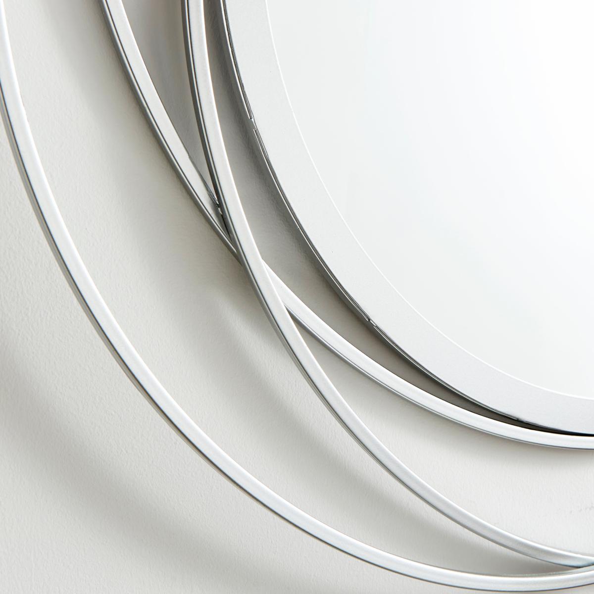 Zen Luxe Round Indoor Outdoor Wall Mirror Silver – image 3