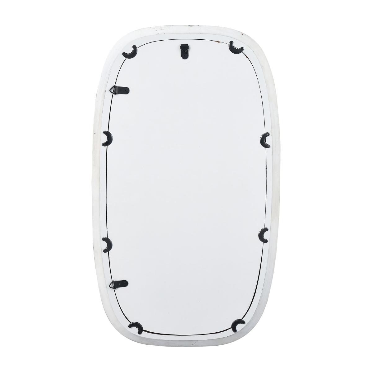 Veneer Squoval Wall Mirror, Grey Oak 71 x 41cm Grey – image 4
