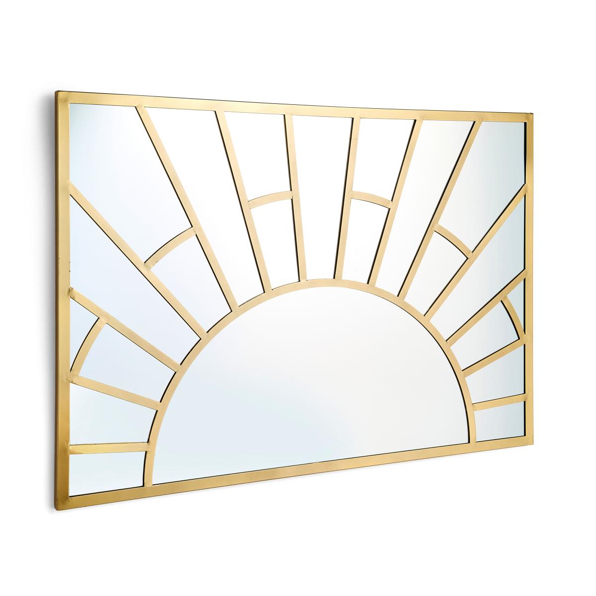 Sun Rays Overmantel Wall Mirror Gold – image 3