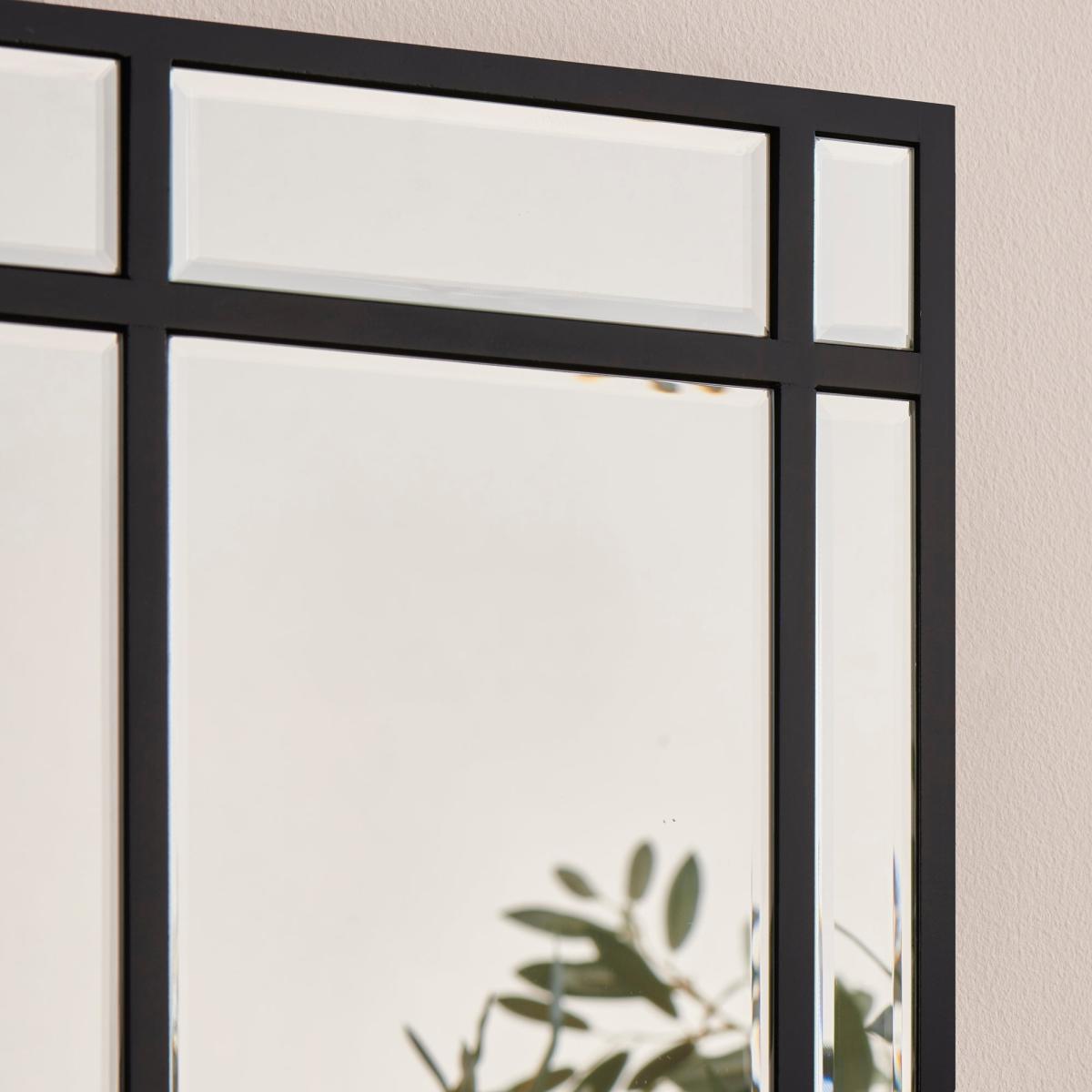 Apartment Black Ladder Mirror Silver Effect – image 2