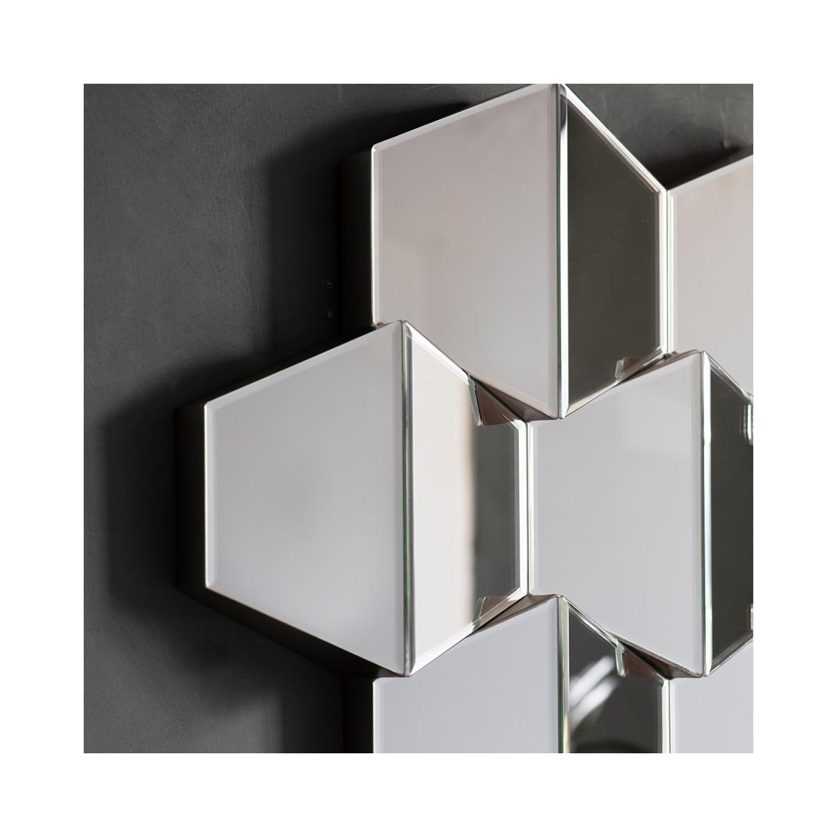 Textured Honeycomb Mirror - Caspian House – image 2