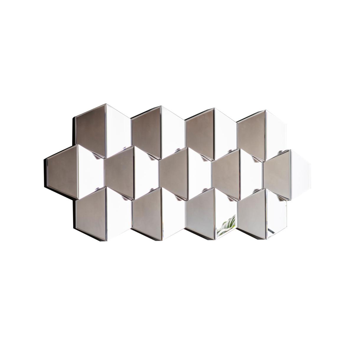 Textured Honeycomb Mirror - Caspian House – image 3