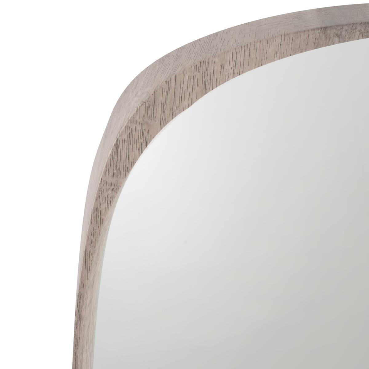 Kamala Grey Oak Teardrop Wall Mirror – image 2