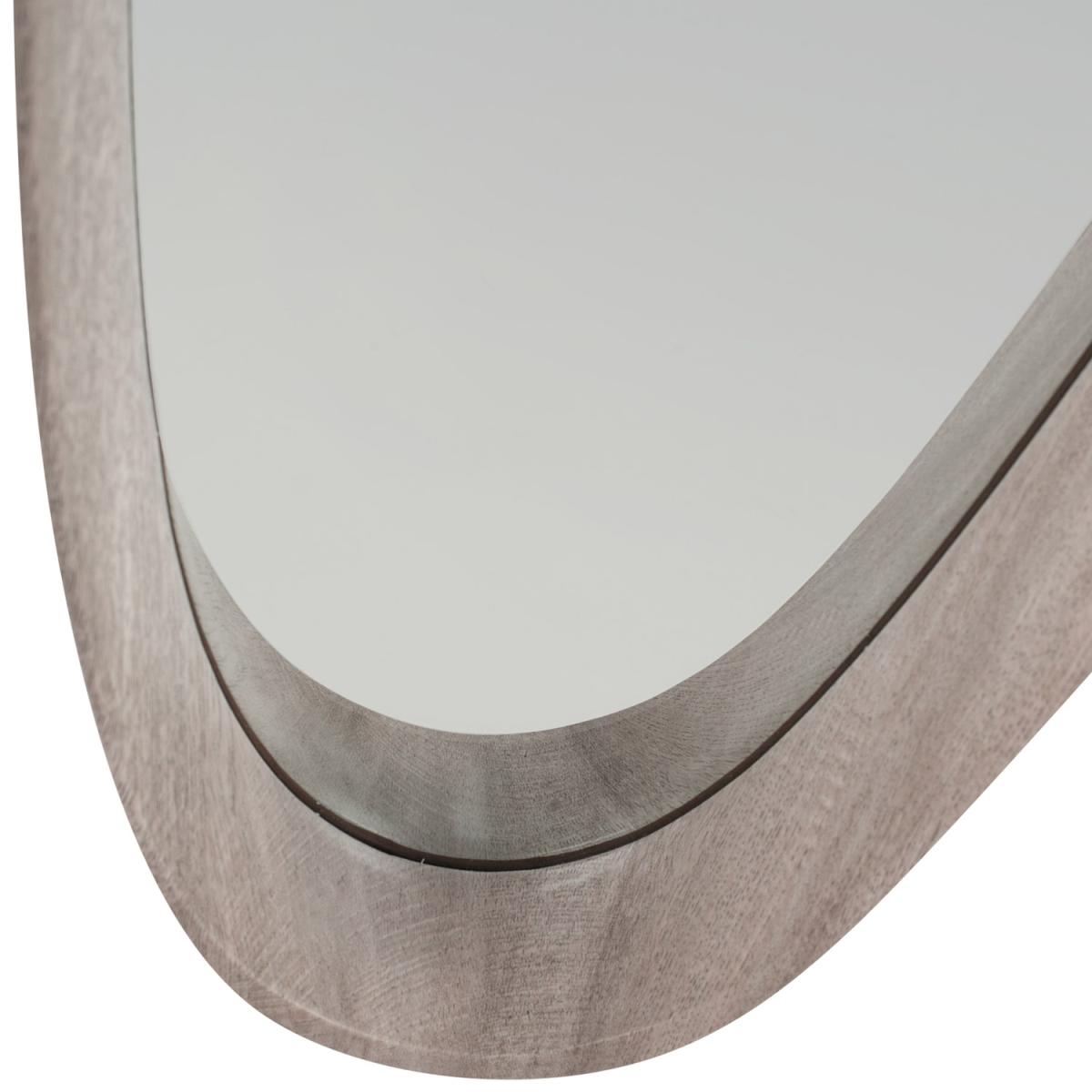 Kamala Grey Oak Teardrop Wall Mirror – image 3