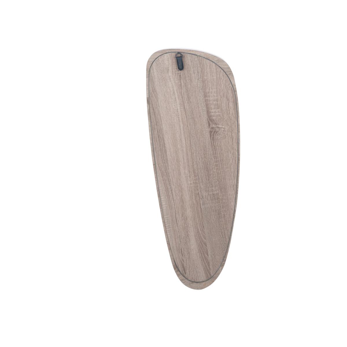 Reid Natural Wood Teardrop Shaped Mirror – image 3