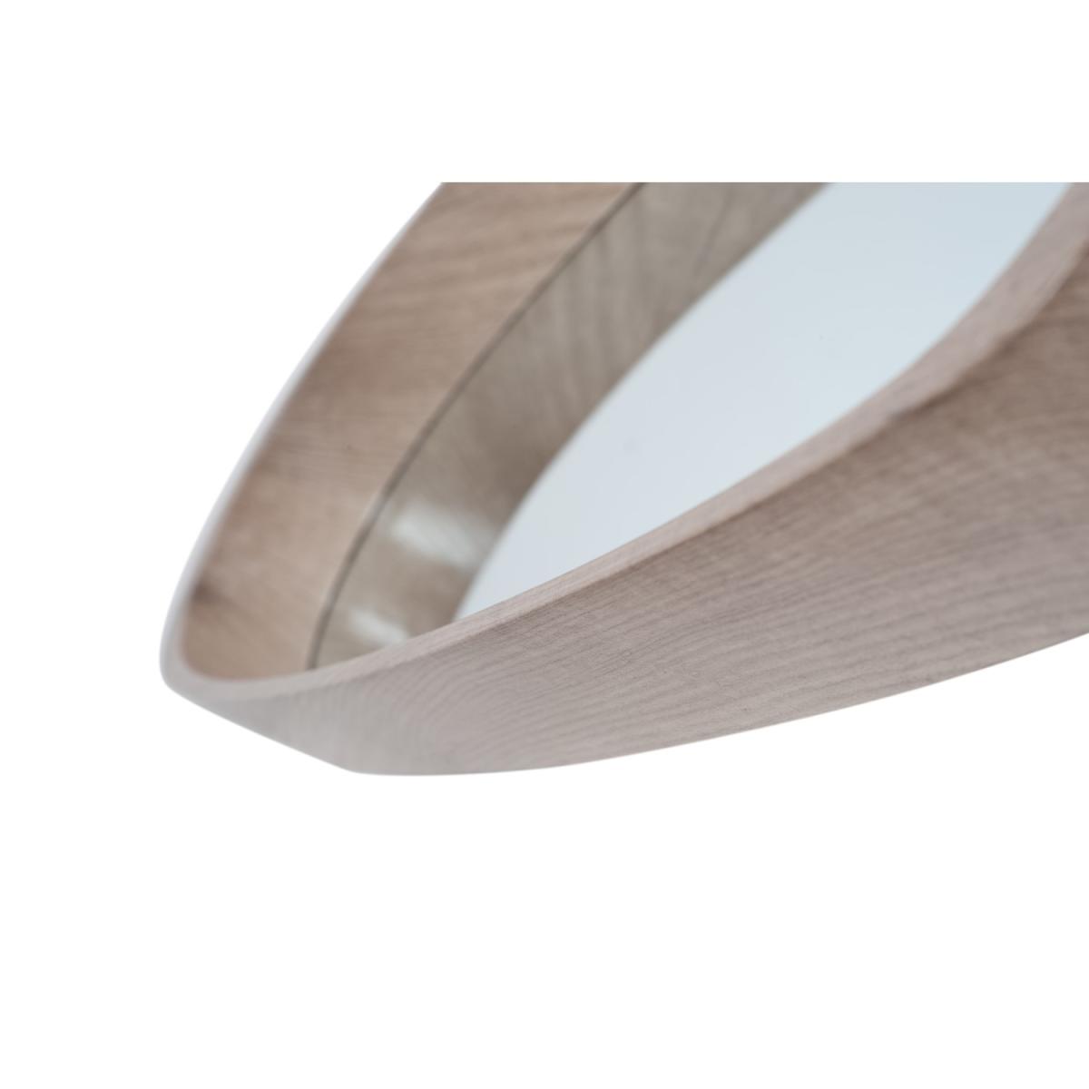 Reid Natural Wood Teardrop Shaped Mirror – image 5