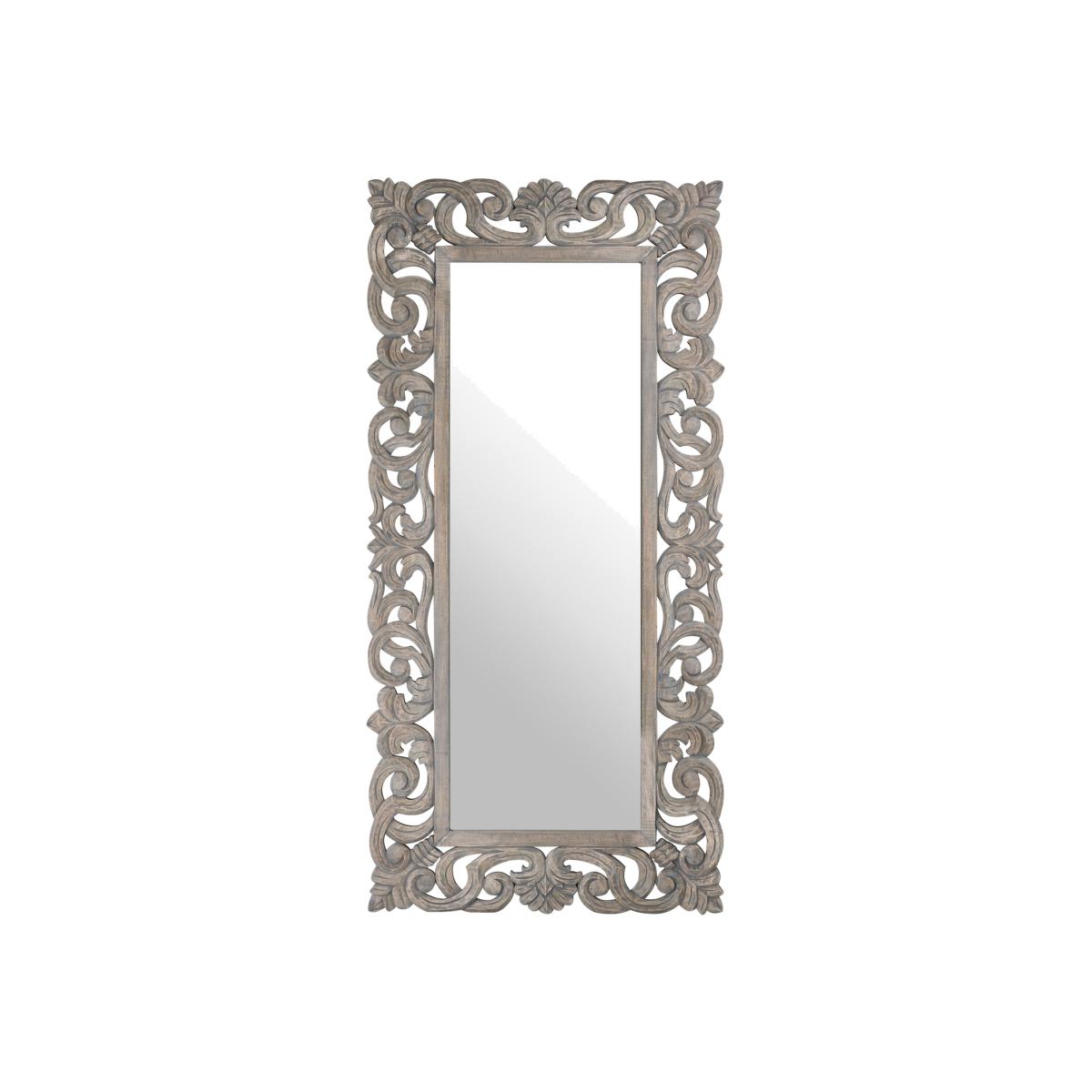 Grey Wooden Wall Mirror - Hill Interiors – image 1