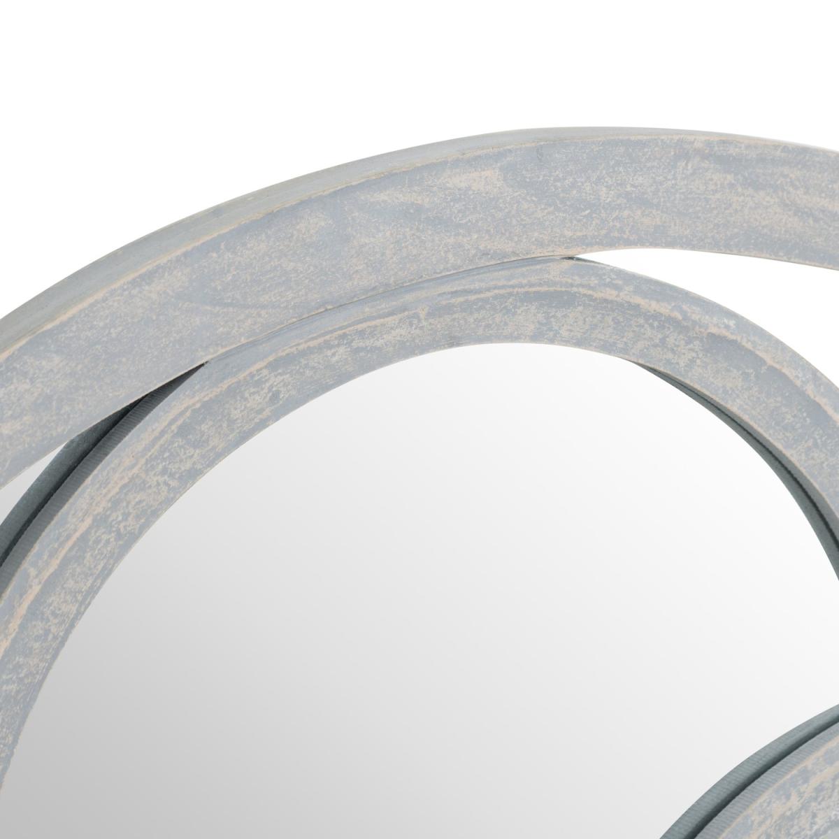 Flower of Life Grey Painted Mirror - Hill Interiors – image 2