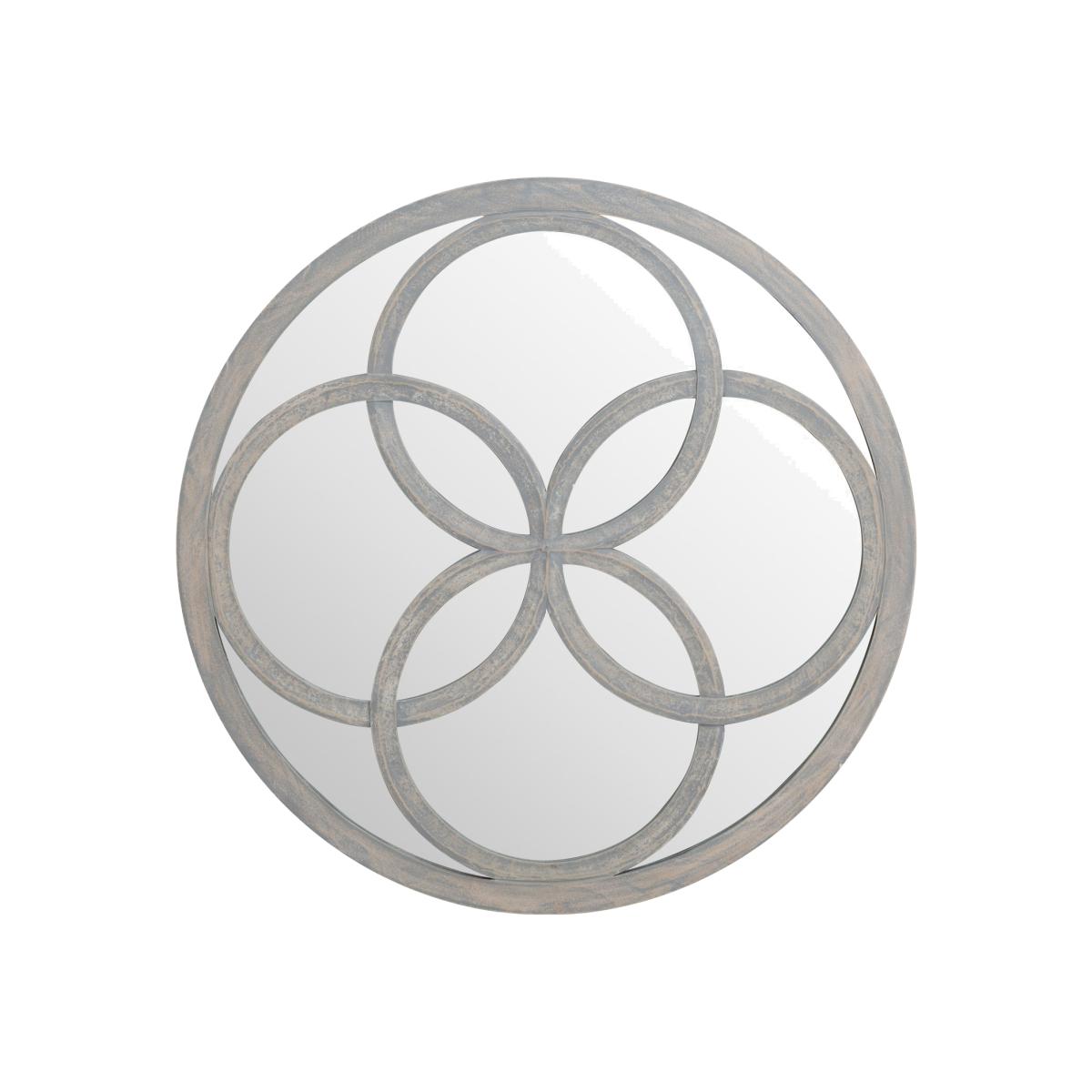 Flower of Life Grey Painted Mirror - Hill Interiors – image 1