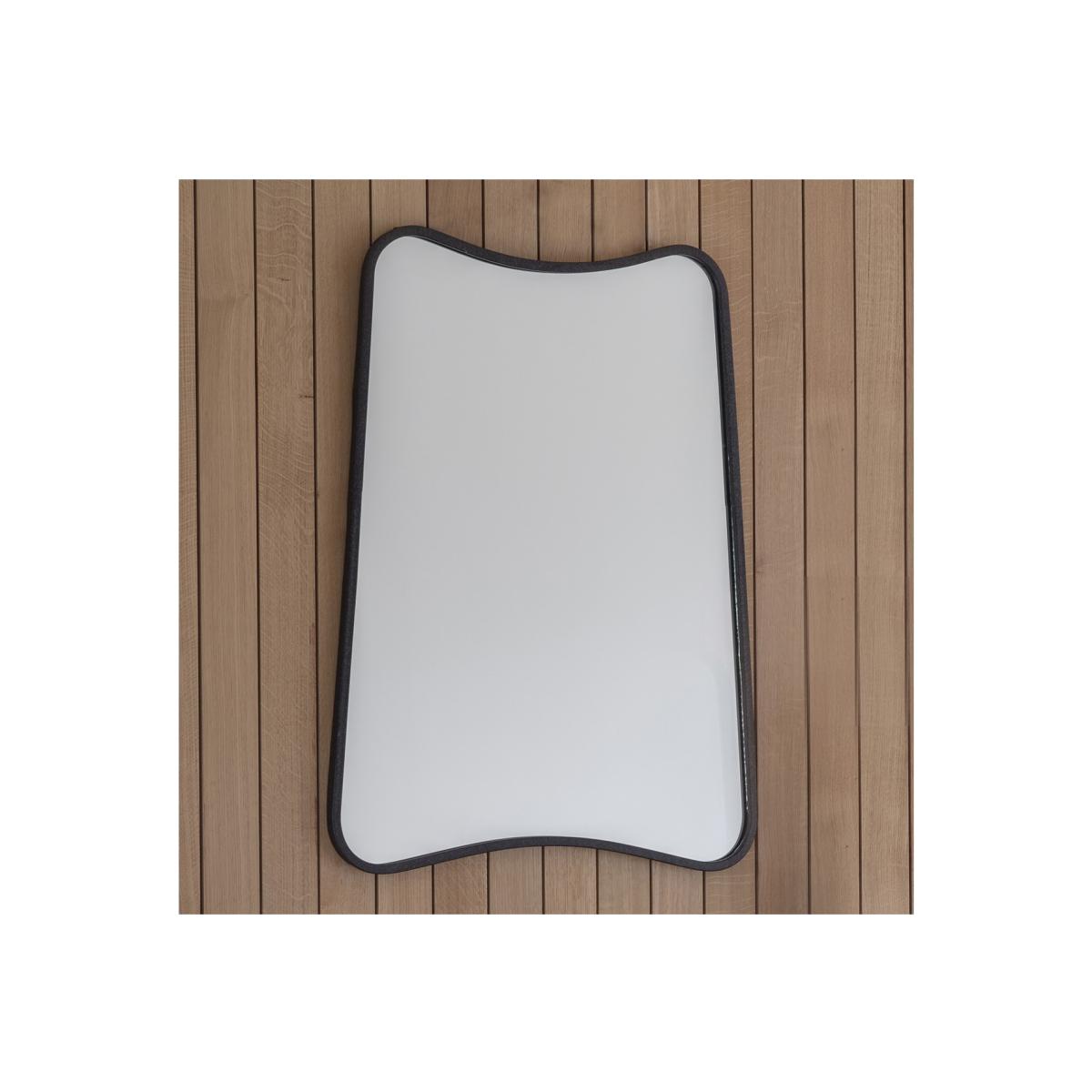 Kurva Black Rectangle Mirror - Caspian House – image 1