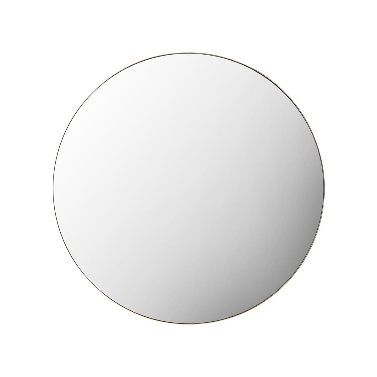 Round Mirror with Champagne Frame - Caspian House – image 3