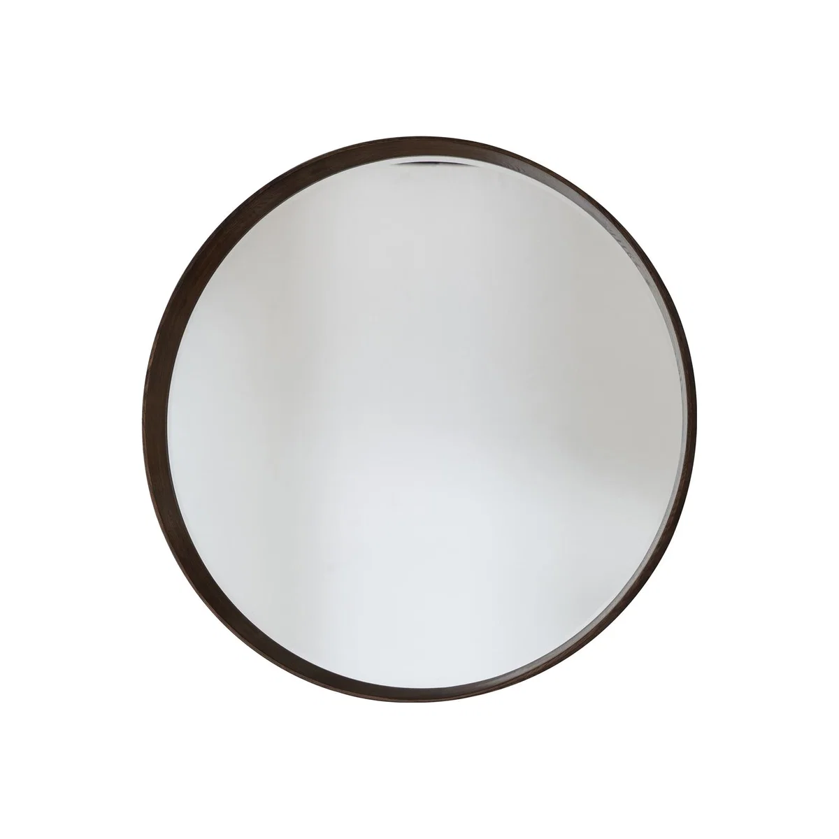 Round Walnut Mirror - Caspian House – image 1