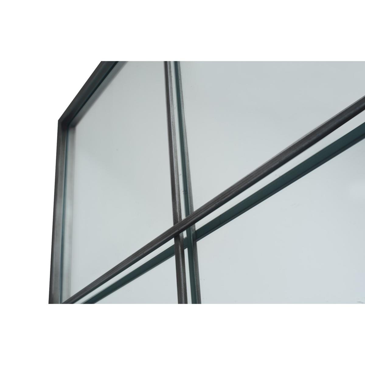 Cody Antique Black Metal 9 Section Square Wall Mirror – image 3