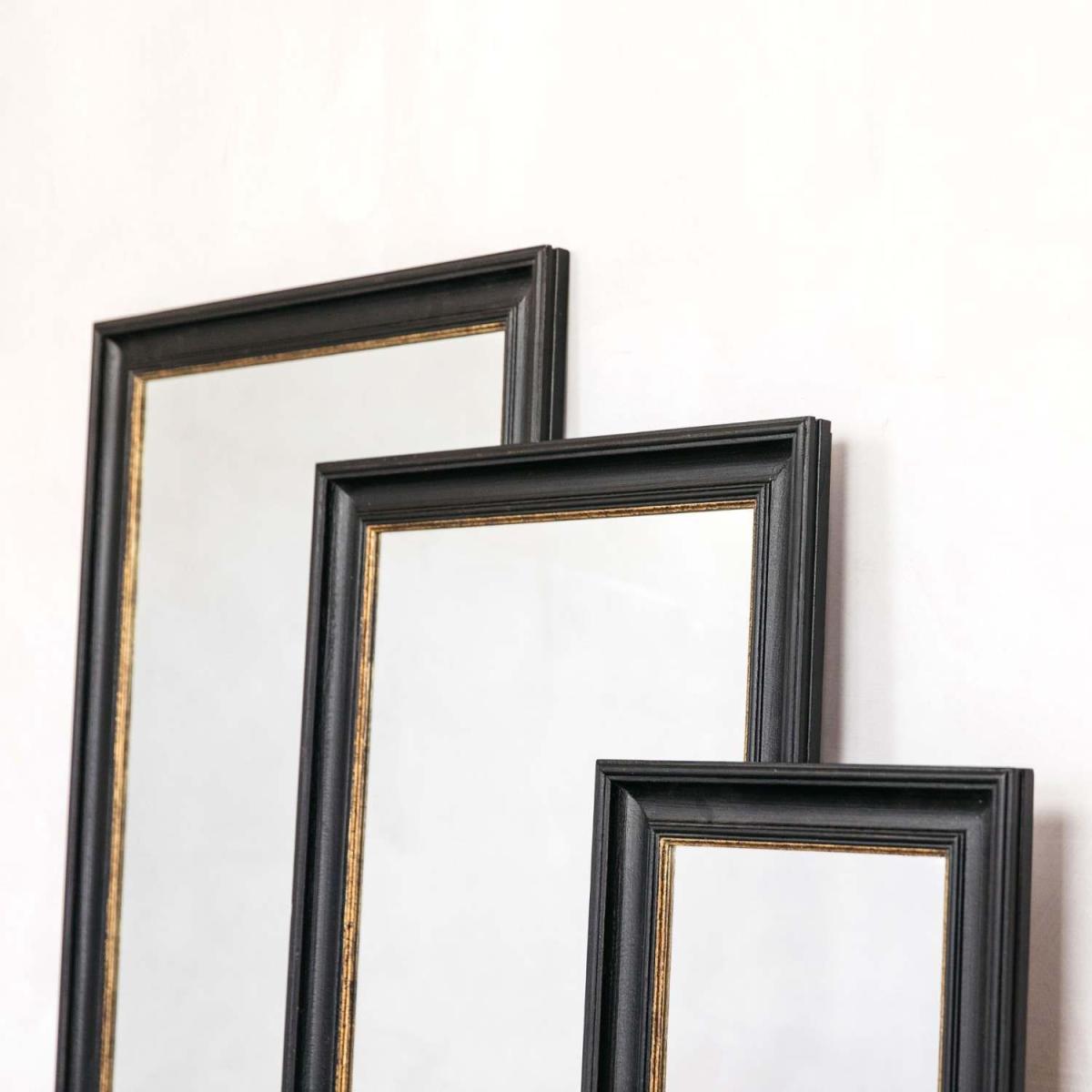 Blake Small Black and Gold Antiqued Mirror – image 3