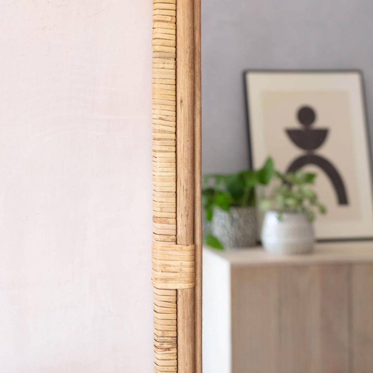 Graham and Green Lars Rattan Mirror – image 3