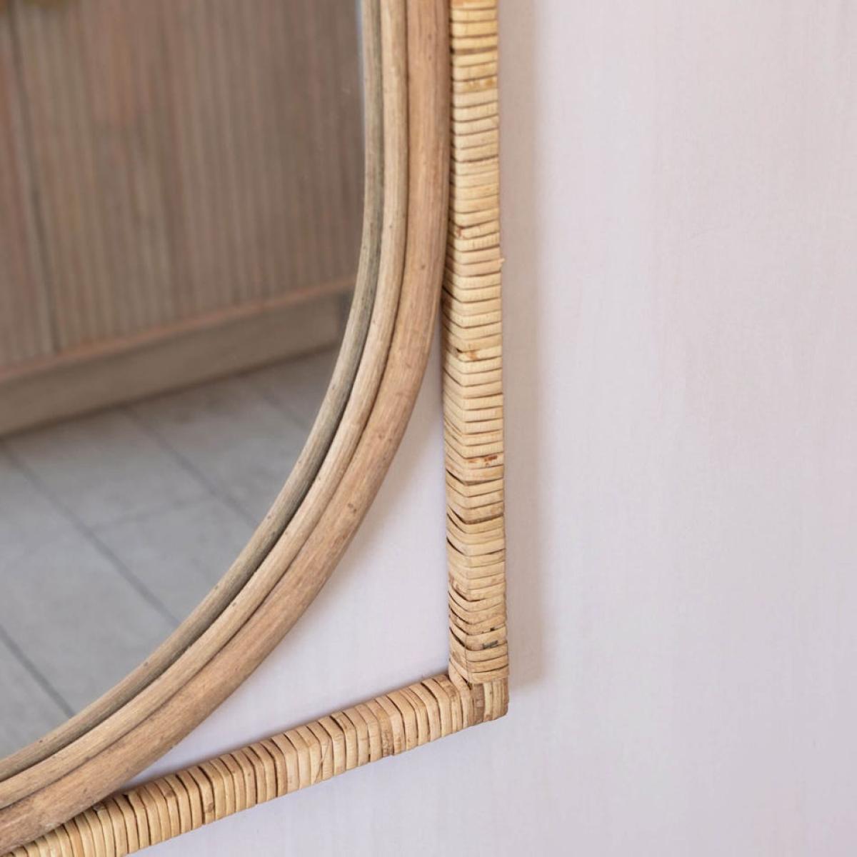 Graham and Green Lars Rattan Mirror – image 5