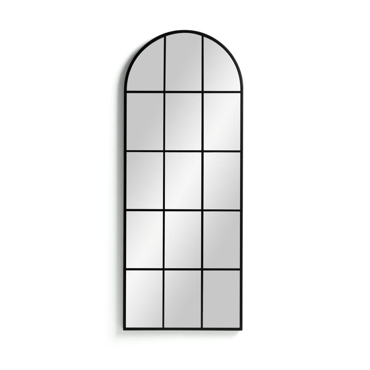 Habitat Windowpane Full Length Wall Mirror - Black – image 3