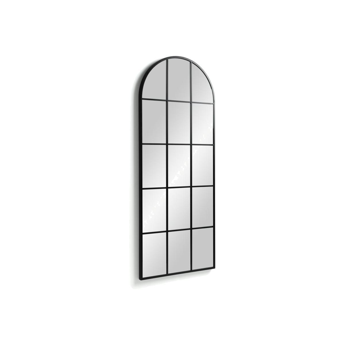 Habitat Windowpane Full Length Wall Mirror - Black – image 1