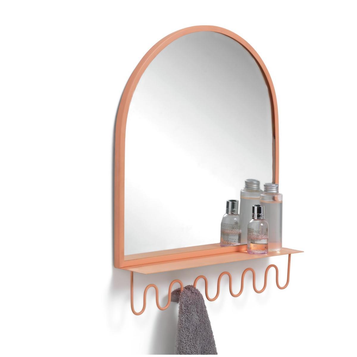 Habitat Wall Mirror with Storage - Pink – image 3