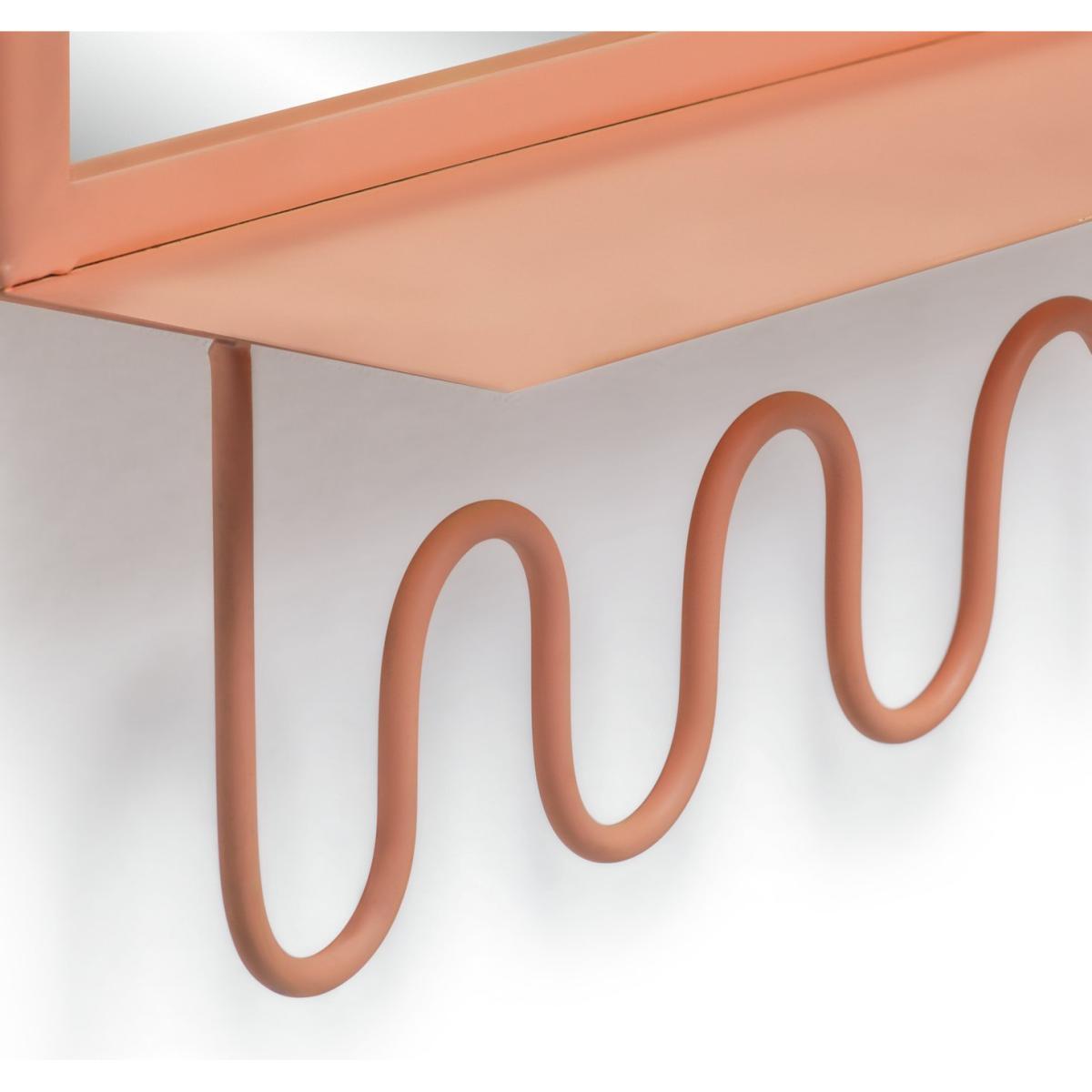Habitat Wall Mirror with Storage - Pink – image 5