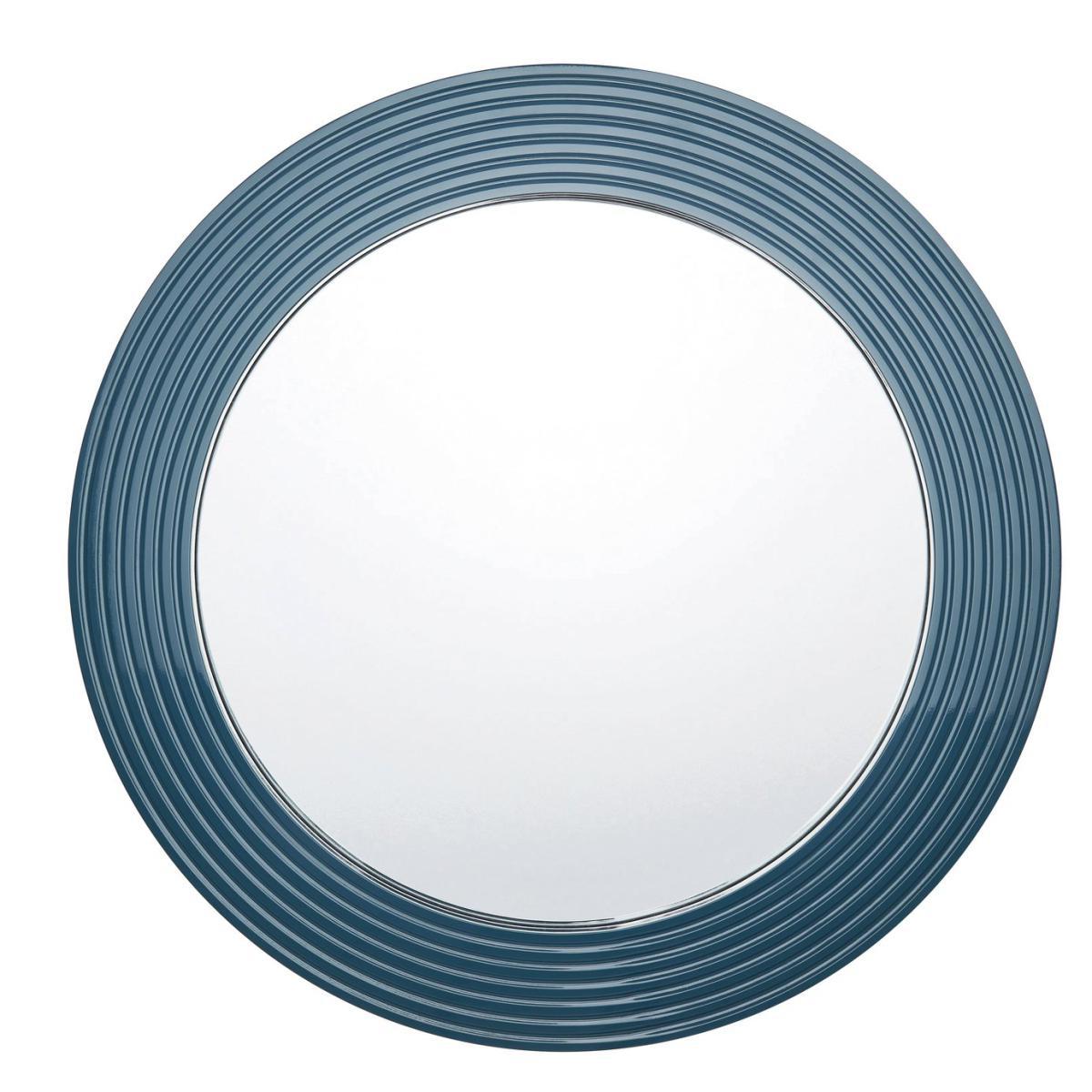 Habitat Carlo Petrol Blue Round Wall Mirror – image 2