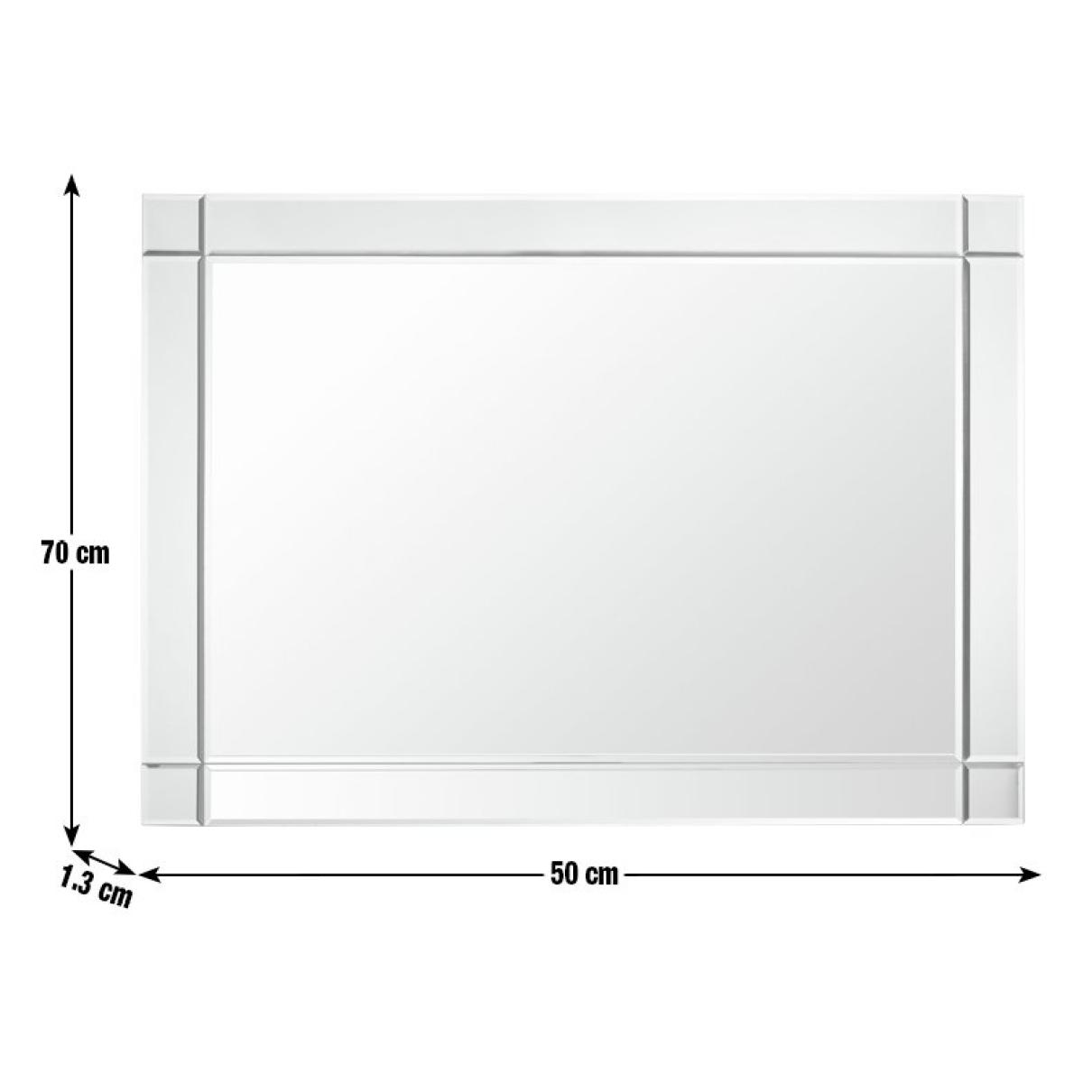 Habitat Rectangular Bevelled Wall Mirror - 70x50cm – image 3