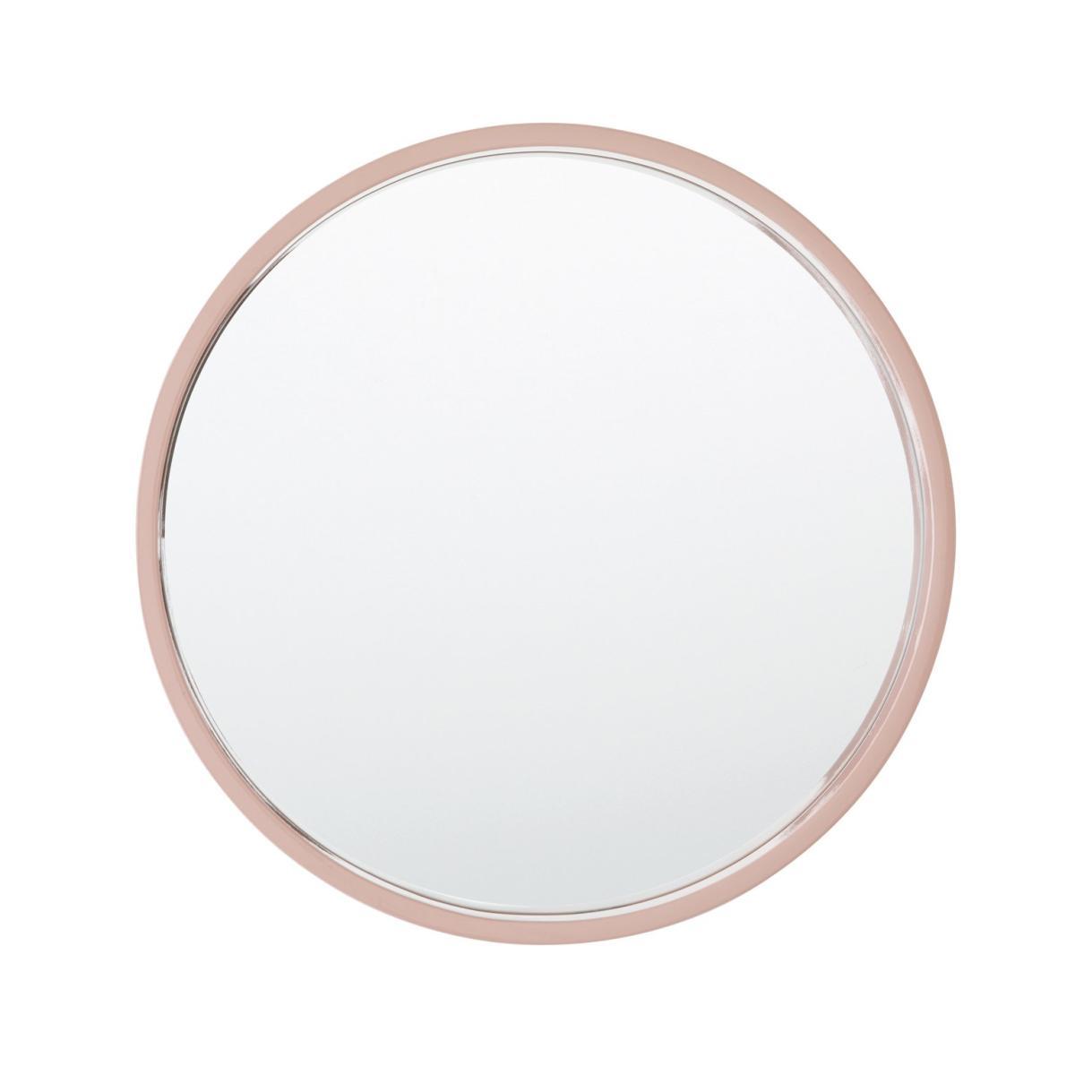 Habitat Aimee Pink High Gloss Round Wall Mirror – image 3