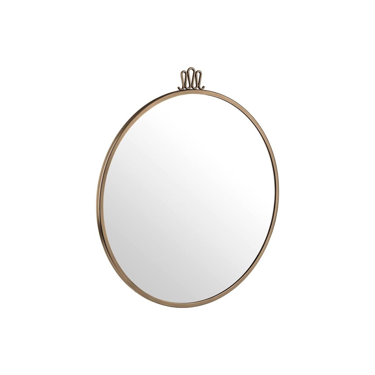 Gubi Randaccio Round Wall Mirror Antique Brass 60cm – image 3