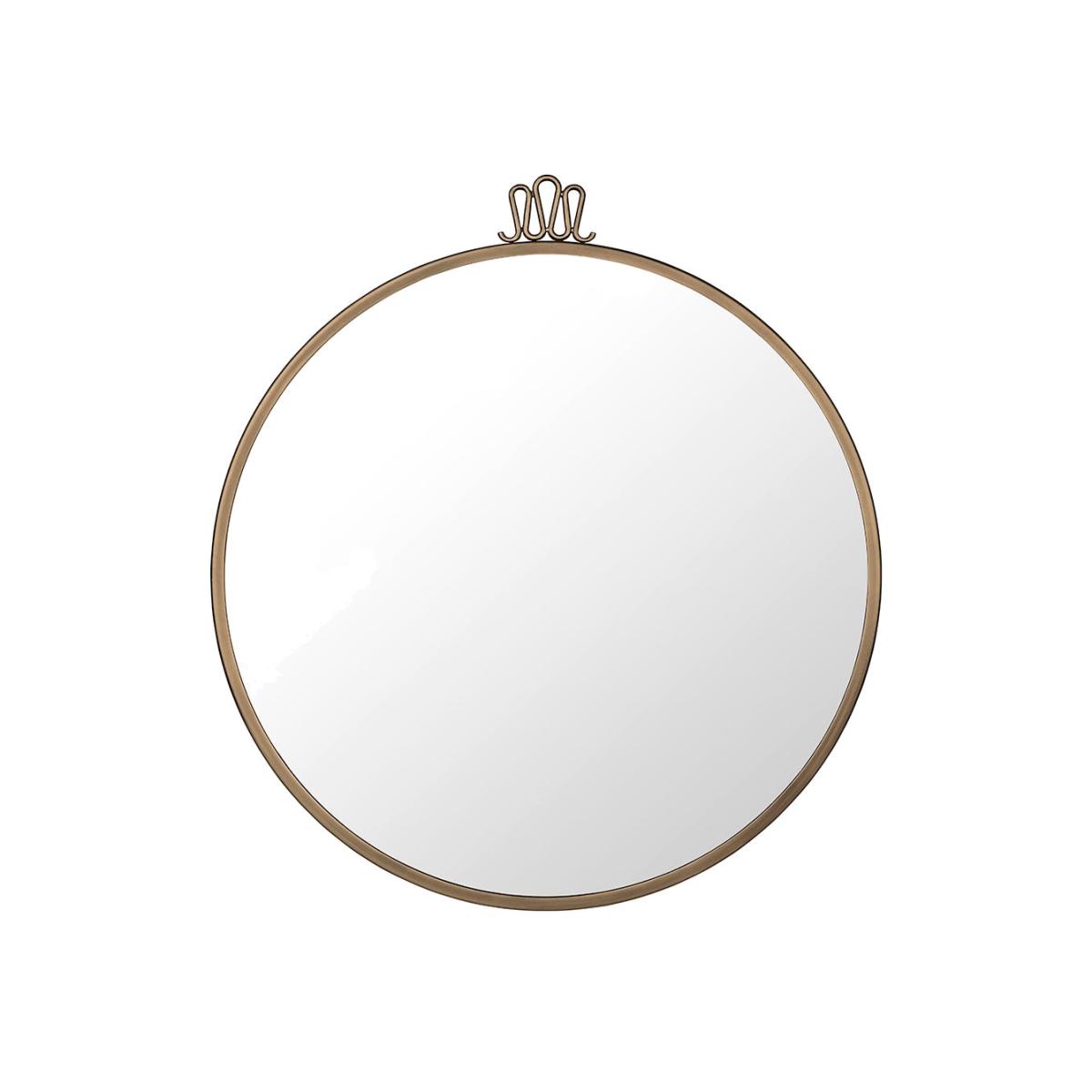 Gubi Randaccio Round Wall Mirror Antique Brass 60cm – image 1