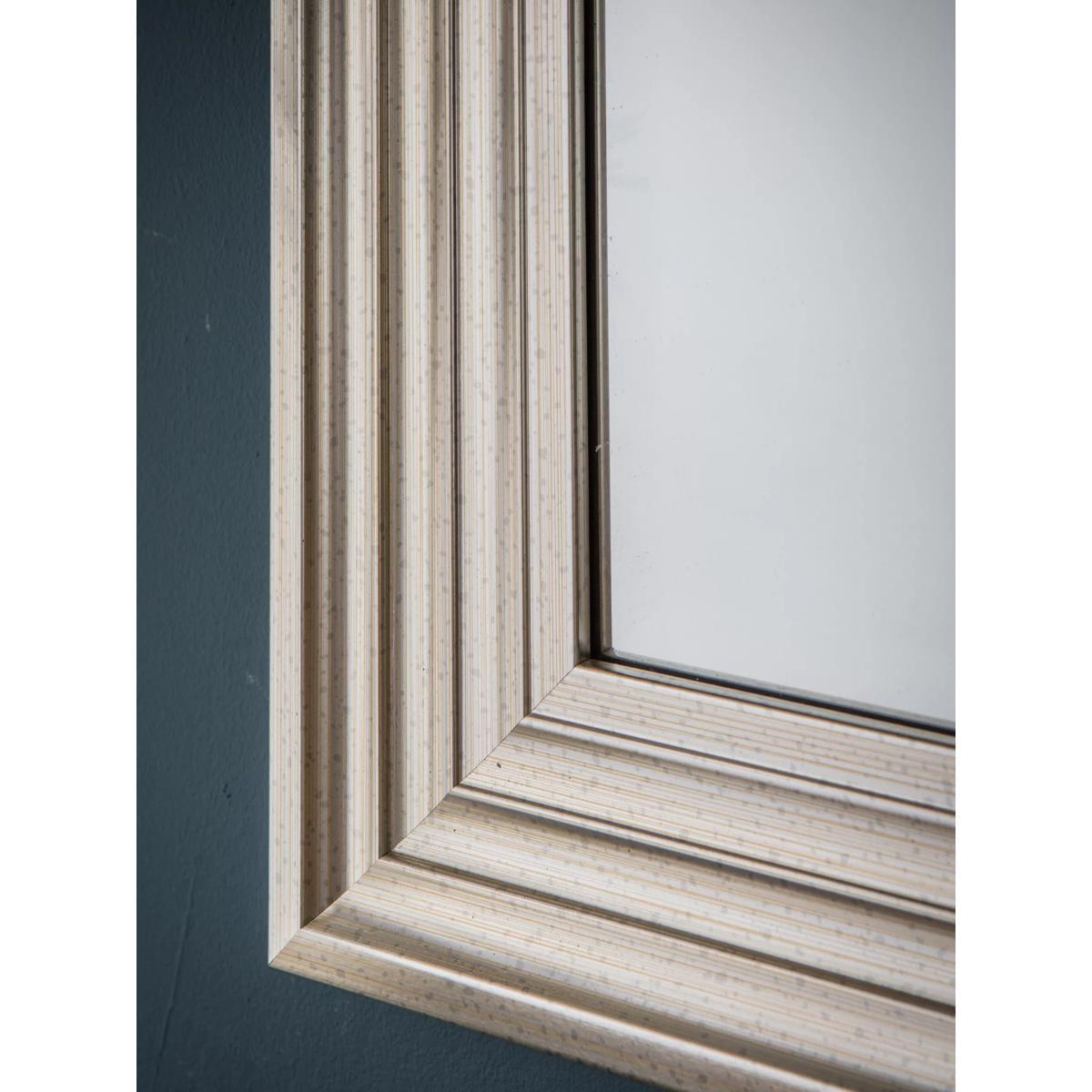 Haylen Rectangular Wall Mirror, Silver – image 3