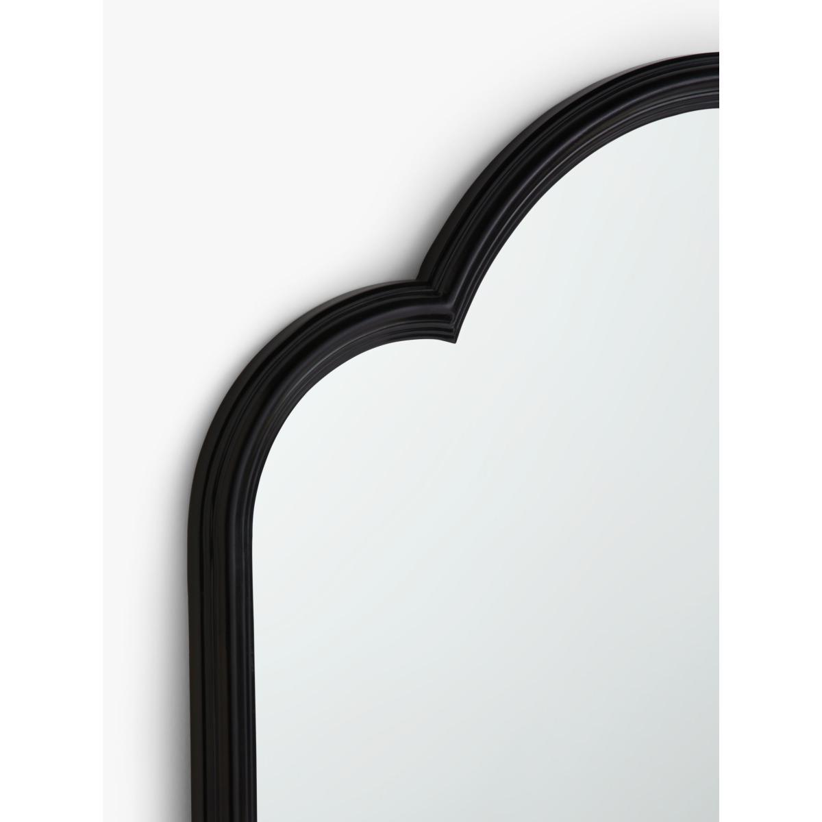 John Lewis & Partners Decorative Curved Top Wall Mirror, 140 x 85cm, Black – image 2