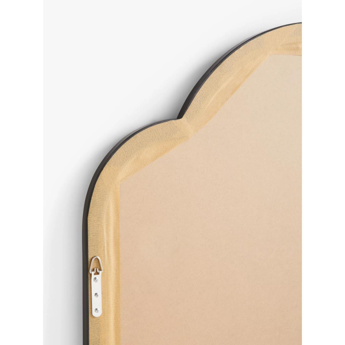 John Lewis & Partners Decorative Curved Top Wall Mirror, 140 x 85cm, Black – image 3
