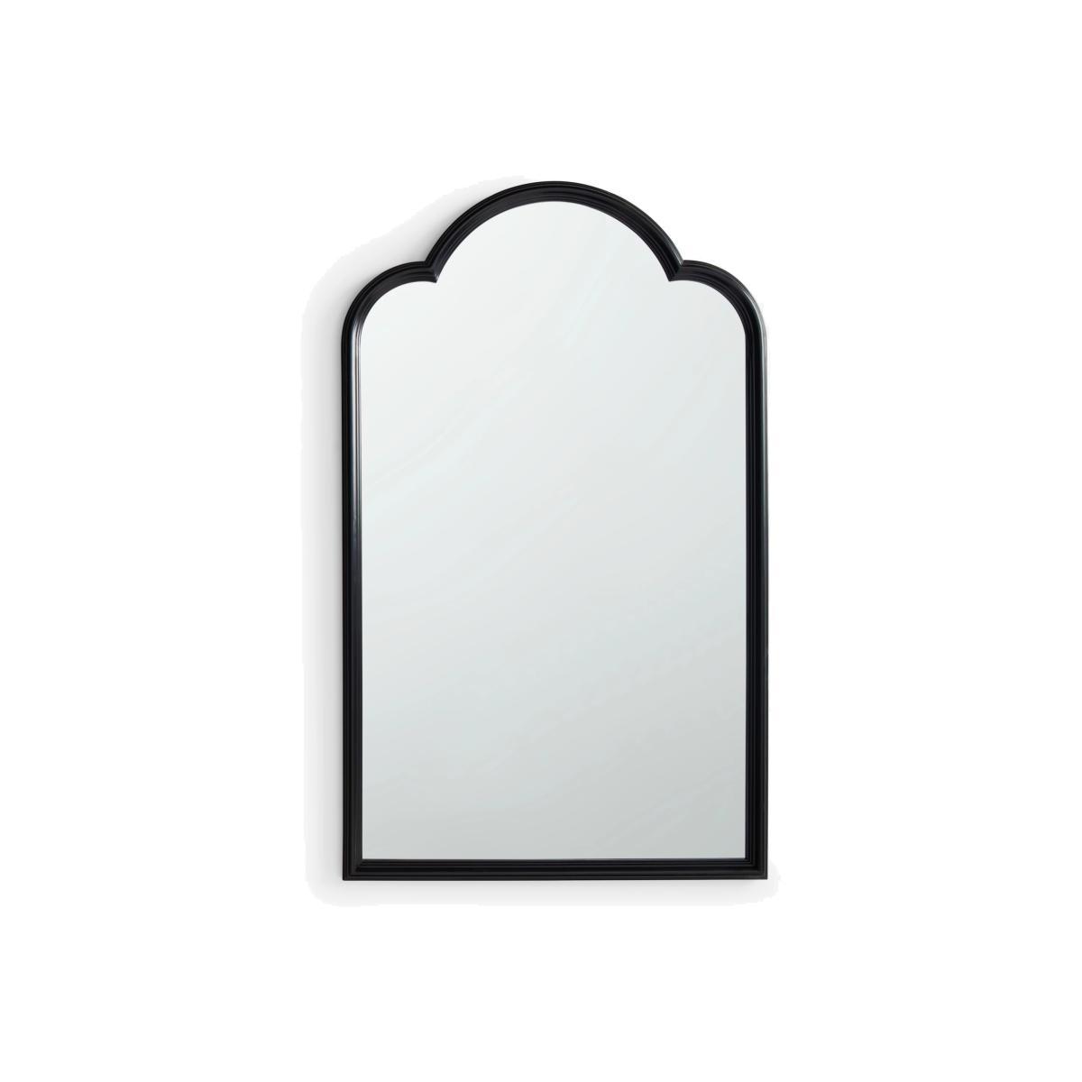 John Lewis & Partners Decorative Curved Top Wall Mirror, 140 x 85cm, Black – image 1