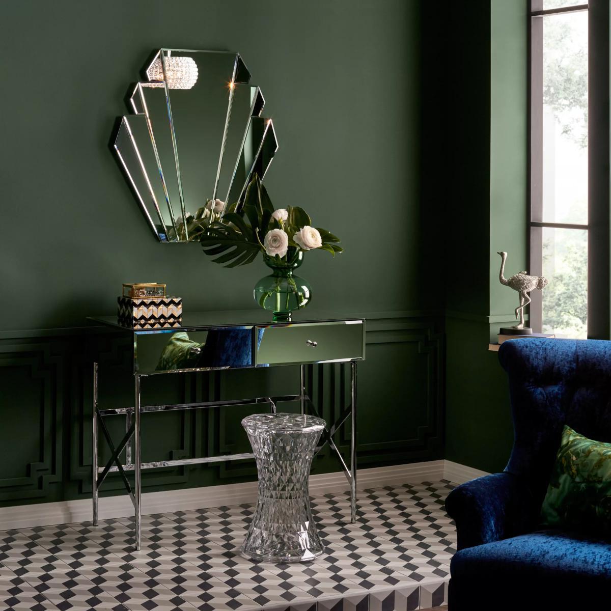 Deco Smoked Glass Mirror, 76 x 76cm – image 4