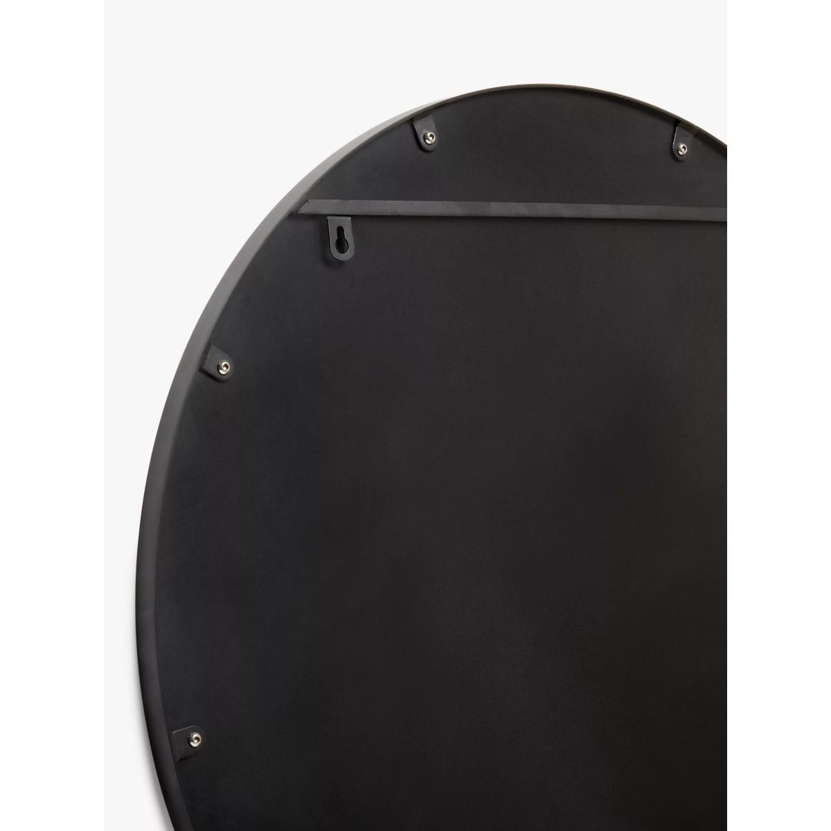 John Lewis & Partners Metal Frame Round Mirror, 80cm, Black – image 3