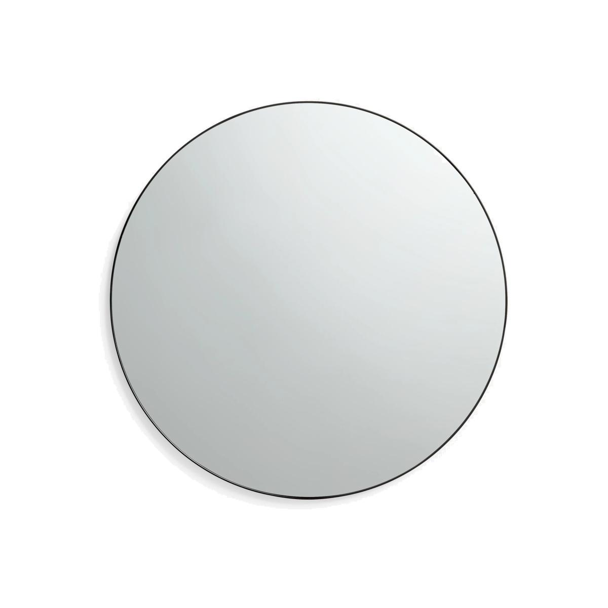 John Lewis & Partners Metal Frame Round Mirror, 80cm, Black – image 1