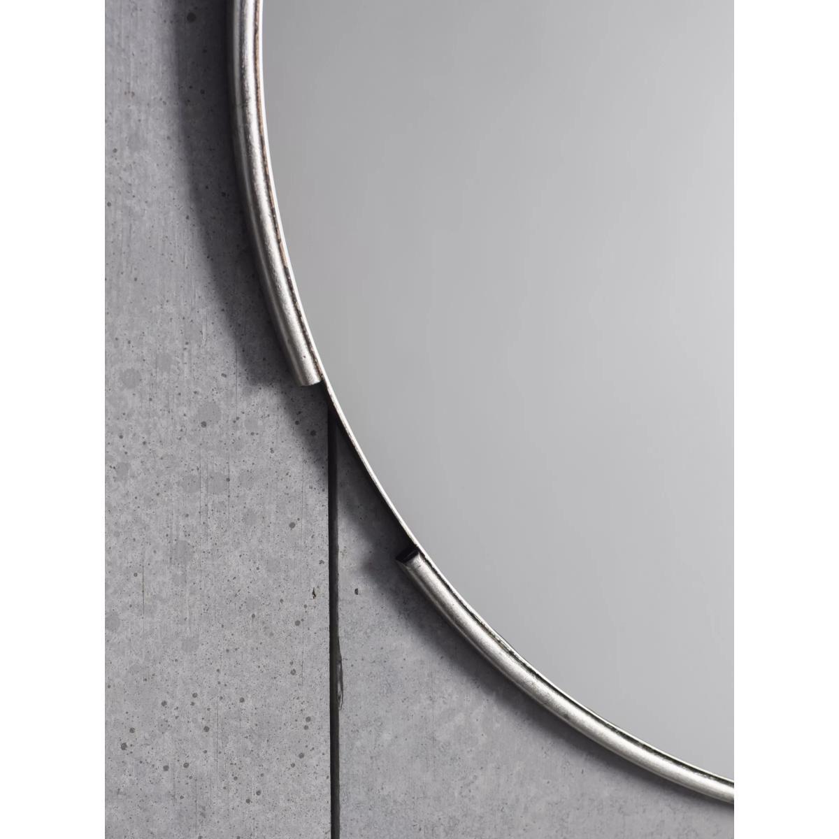 Fitzroy Round Wood Frame Mirror, 80cm – image 3