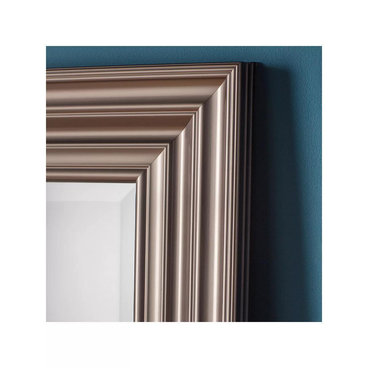 Erskine Rectangular Frame Wall Mirror, 110 x 80.5cm, Pewter – image 3