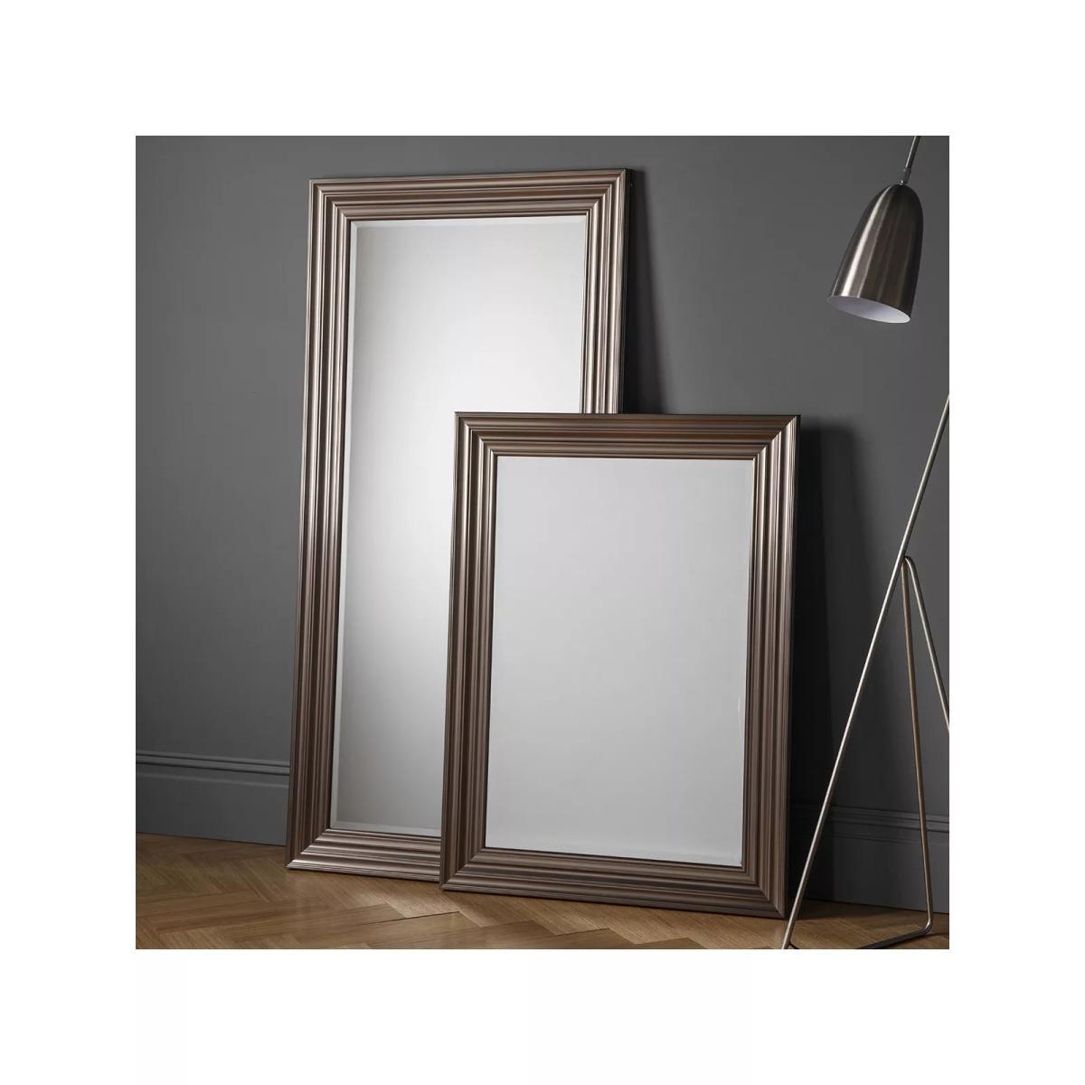 Erskine Rectangular Frame Wall Mirror, 110 x 80.5cm, Pewter – image 4