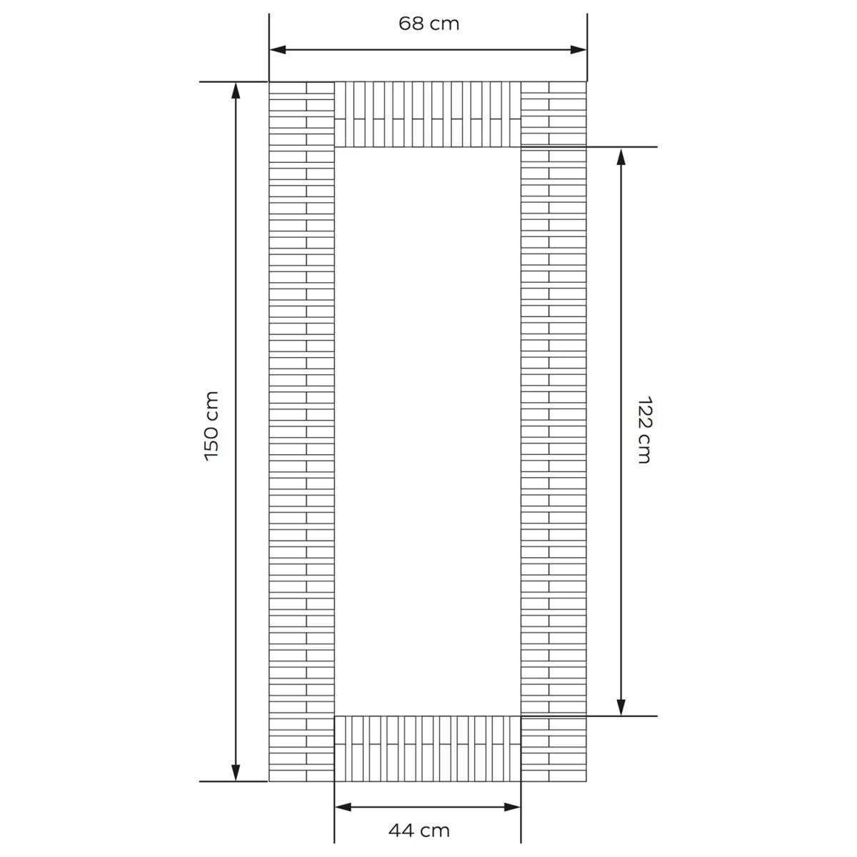 John Lewis & Partners Morello Full-Length Mirror, 68 x 150cm, Clear – image 4